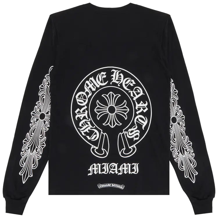 Chrome Hearts Miami Exclusive L/S T-shirt Black - Chrome Hearts