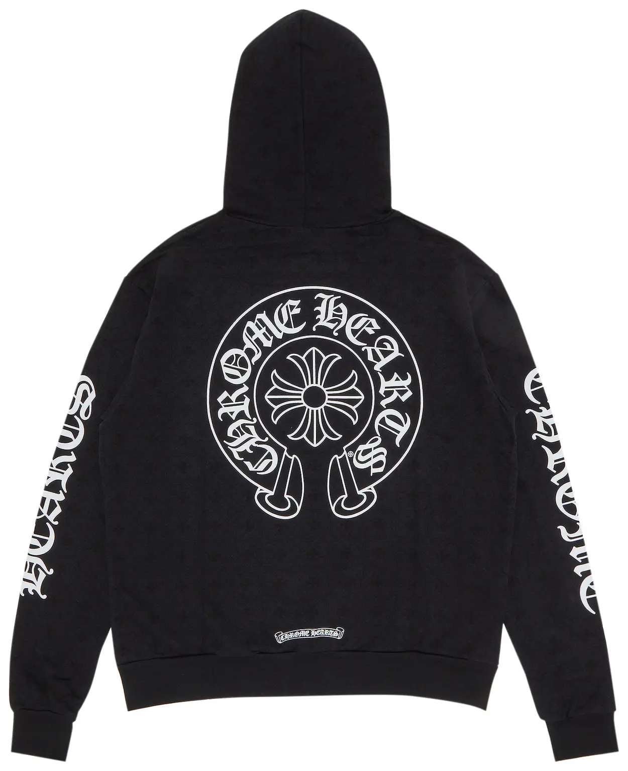 Chrome Hearts Plus Cross Allover Print Horseshoe Logo Hoodie 'Black' - Hoodie - Chrome Hearts