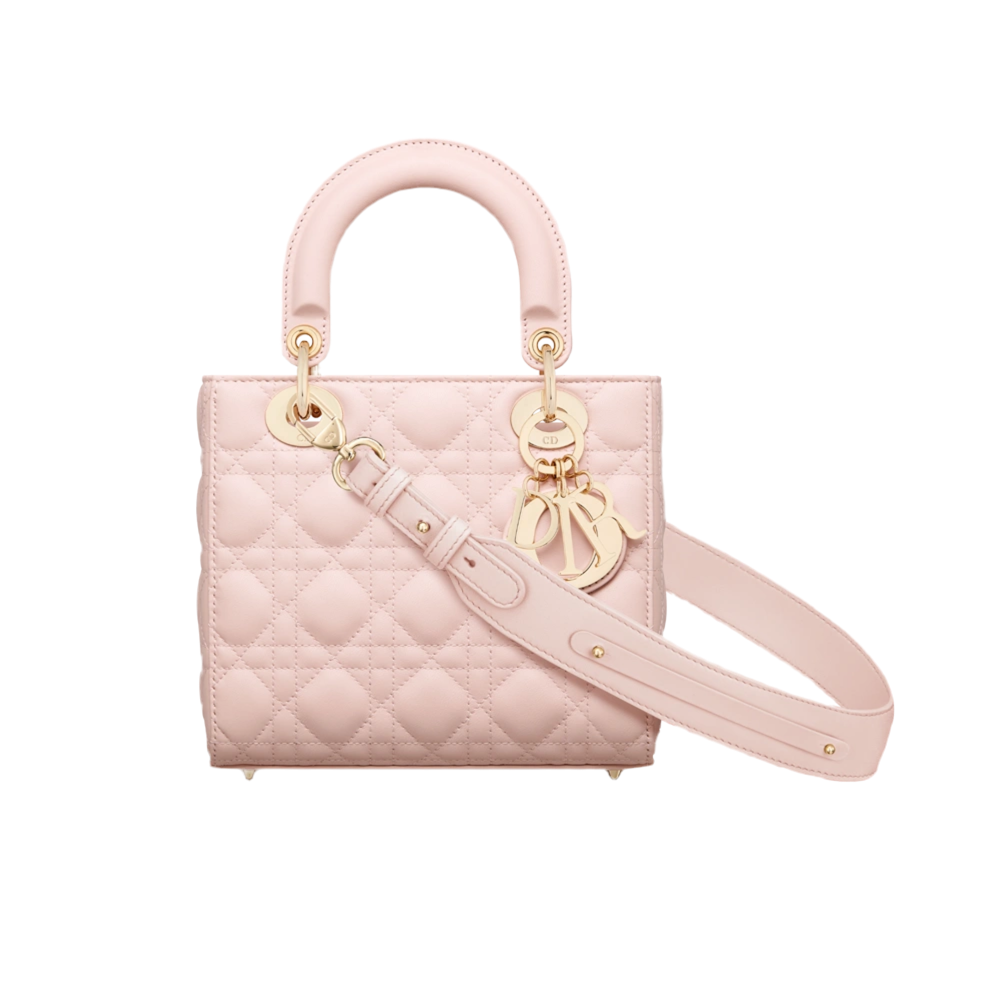 Dior Small Lady Dior My ABC Powder Pink Cannage Lambskin