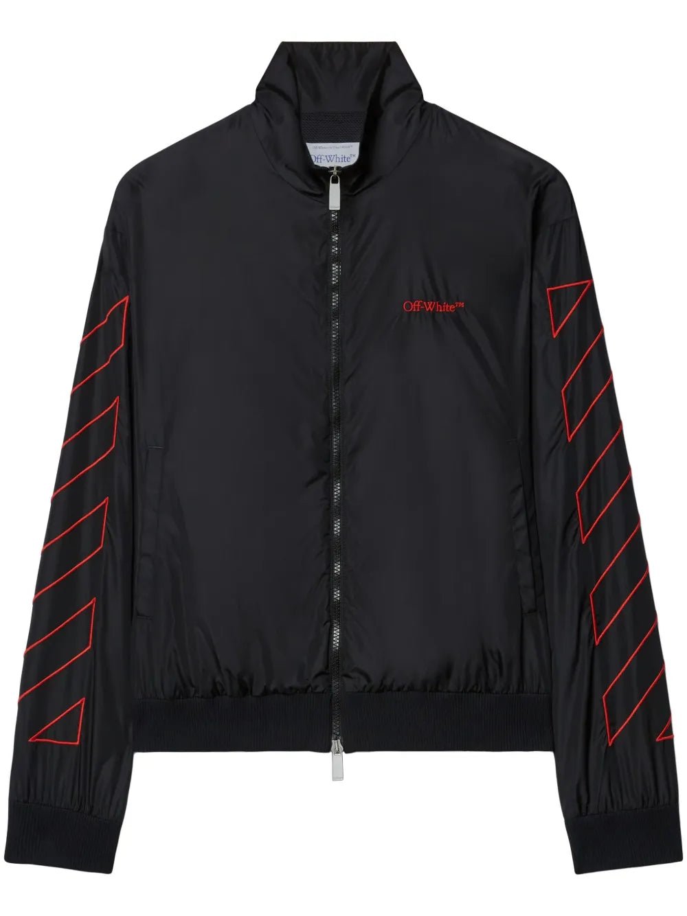 Off-White
logo-embroidered bomber jacket