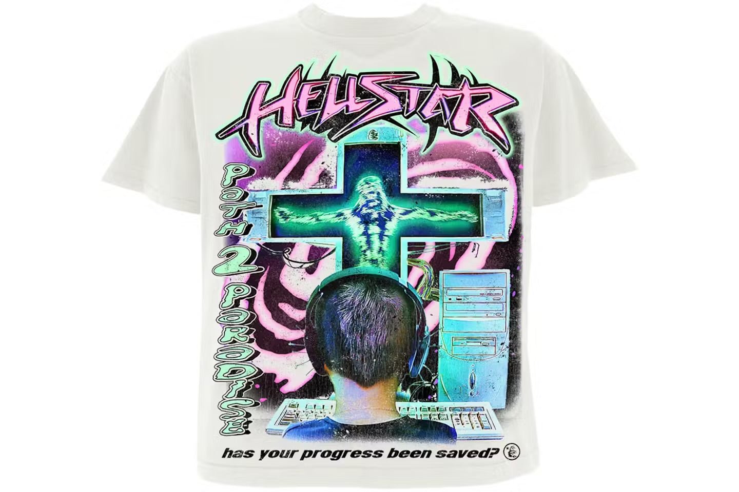 Hellstar Online T-Shirt White - T-shirt - Hellstar