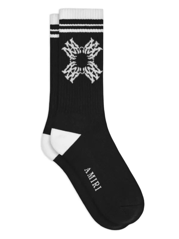 AMIRI Black & White 'MA' Quad Socks