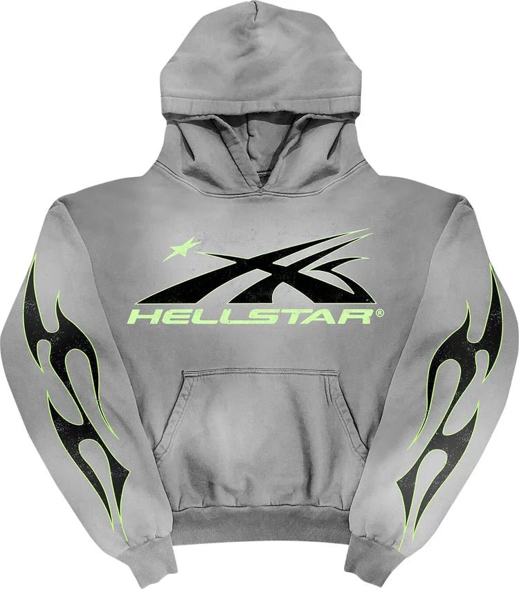 Hellstar Sports Core Logo Hoodie 'Grey' - Hoodie - Hellstar