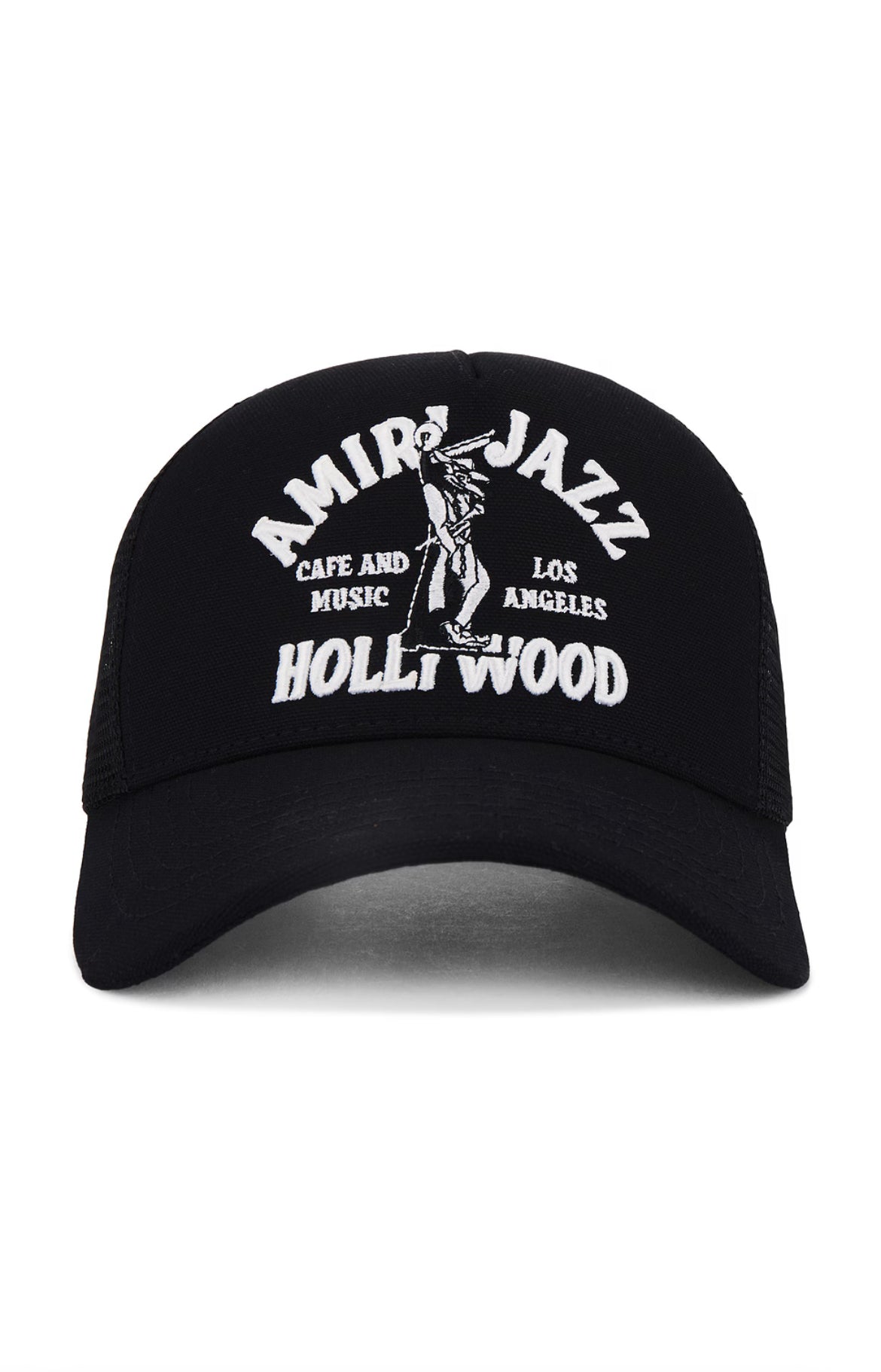 AMIRI Black 'Amiri Jazz' Wolf Trucker Cap - Hat - Amiri