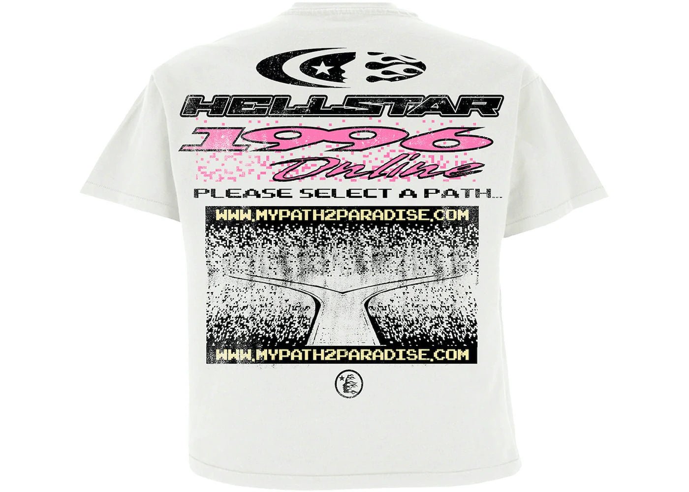 Hellstar Pixel T-Shirt White - T-shirt - Hellstar