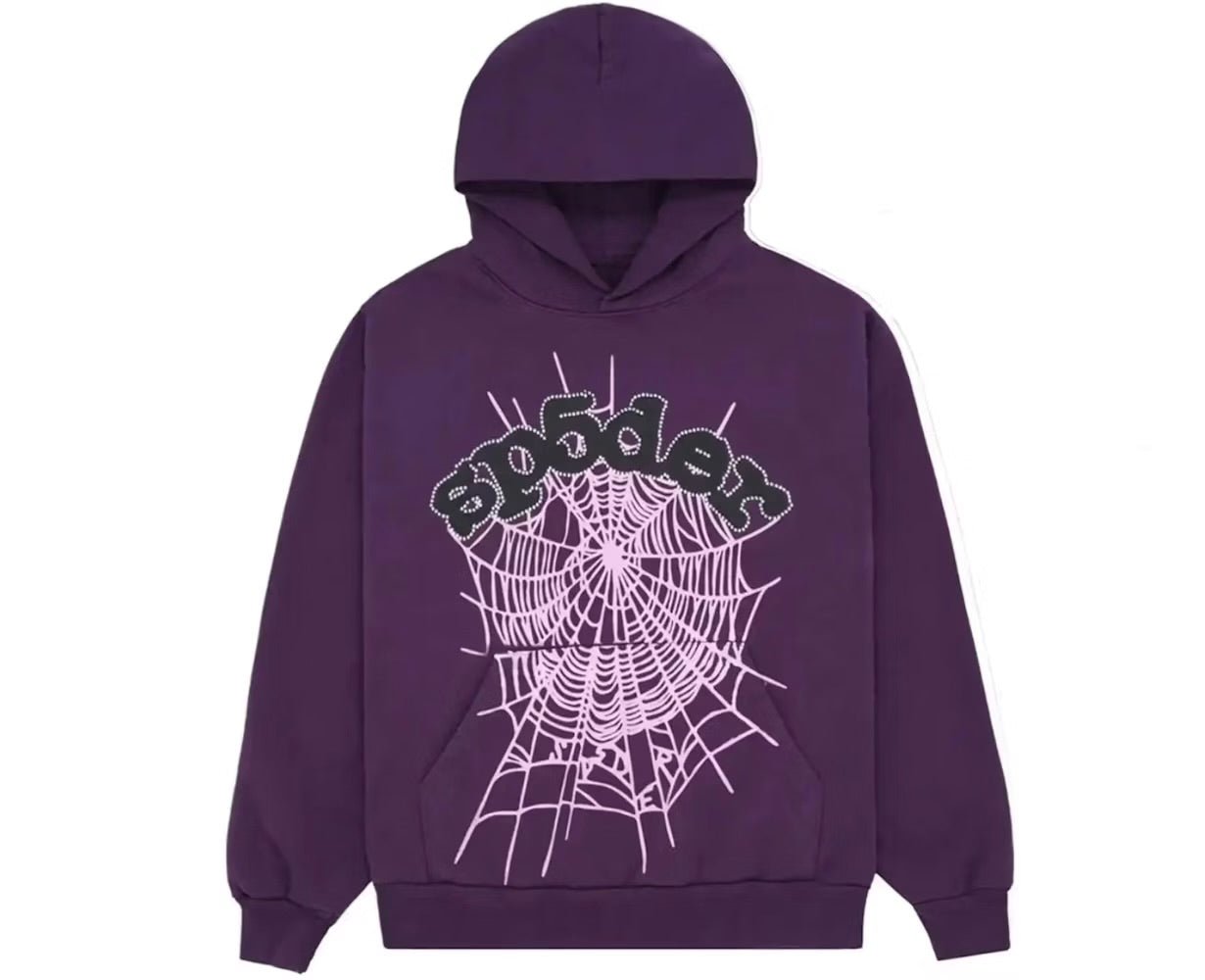 Sp5der Web Hoodie Purple - Hoodie - Sp5der