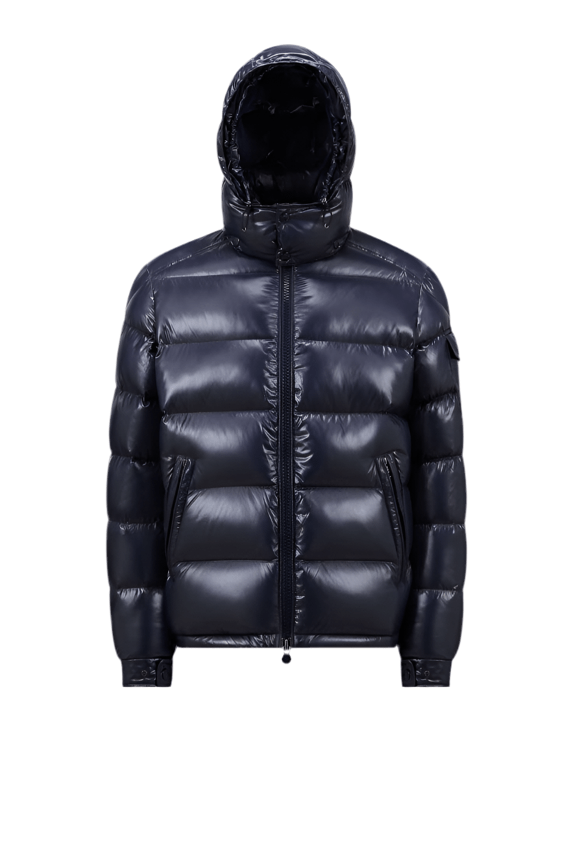 Moncler Maya Hooded Short Down Jacket Navy - Jacket - Moncler