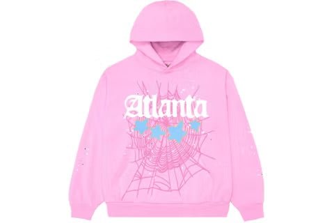 Sp5der Atlanta Hoodie Pink - Hoodie - Sp5der