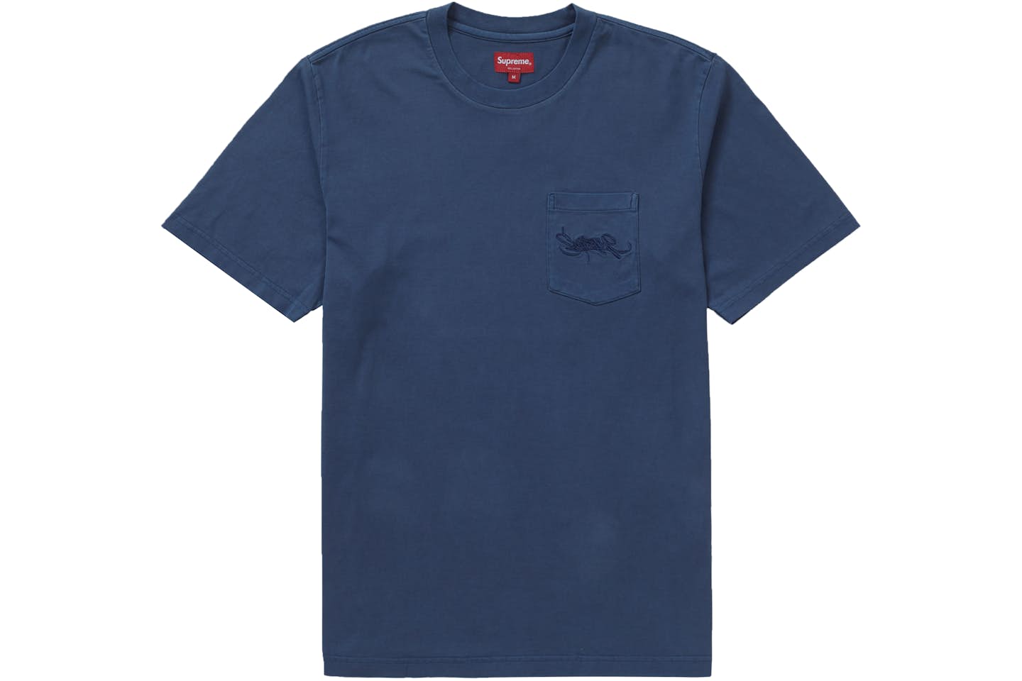 Supreme Overdyed Pocket Tee Navy