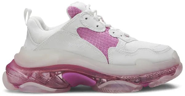Balenciaga Wmns Triple S Clear Sole Trainer 'White Pink'