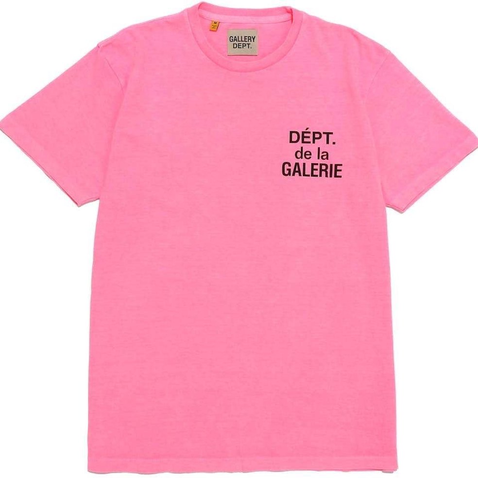 Gallery Dept. French T-shirt Flo Pink - T-shirt - Gallery Dept.