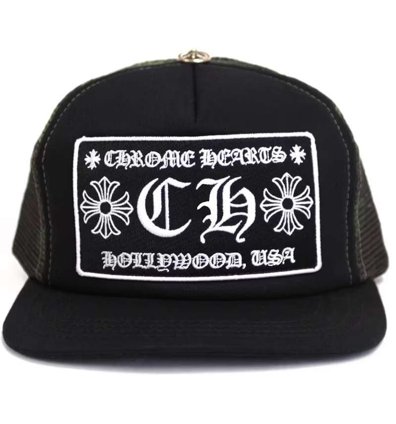 Chrome Hearts CH Hollywood Trucker Hat Black/Camo - Hat - Chrome Hearts