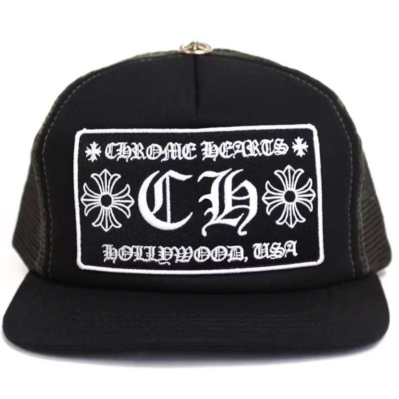 Chrome Hearts CH Hollywood Trucker Hat Black/Camo - Hat - Chrome Hearts