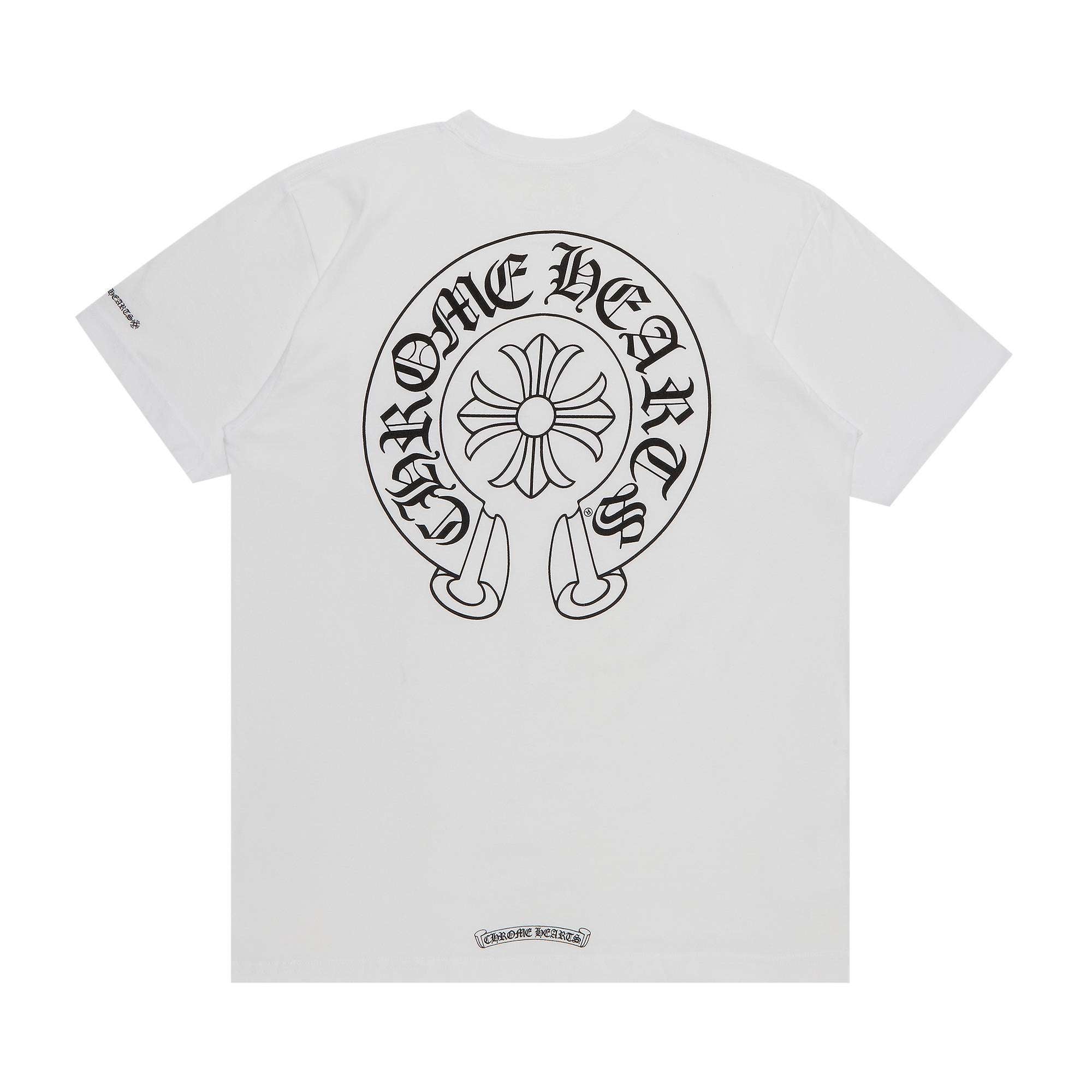 Chrome Hearts Horseshoe Logo Pocket T-Shirt 'White'