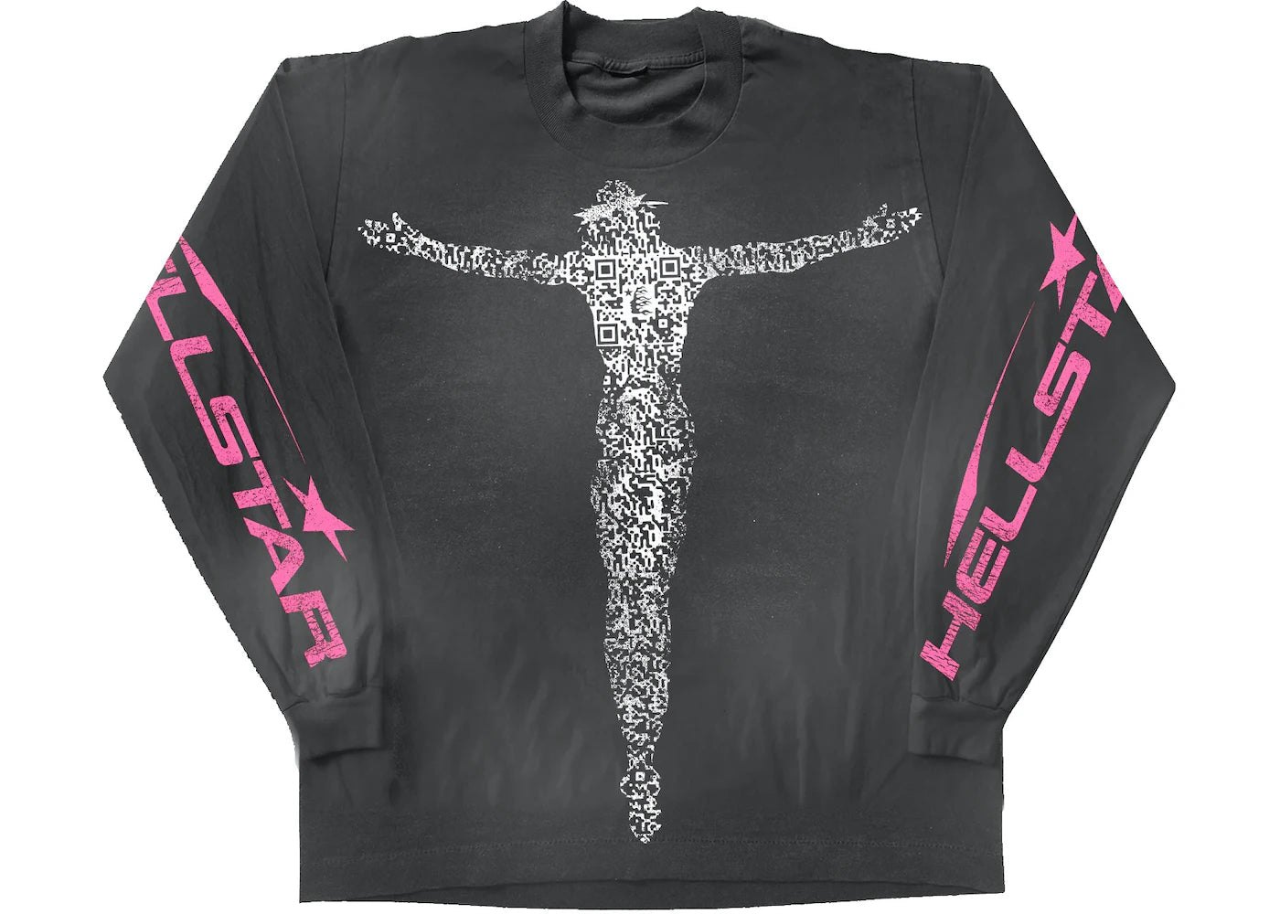 Hellstar Qr Christ L/S Tee Black - Longsleeves - Hellstar