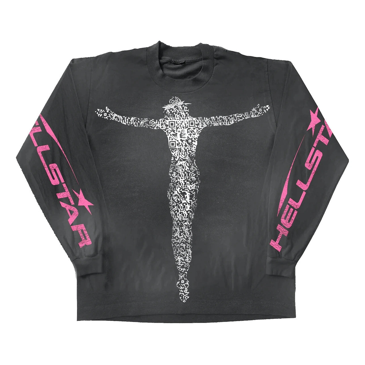 Hellstar Qr Christ L/S Tee Black - Longsleeves - Hellstar