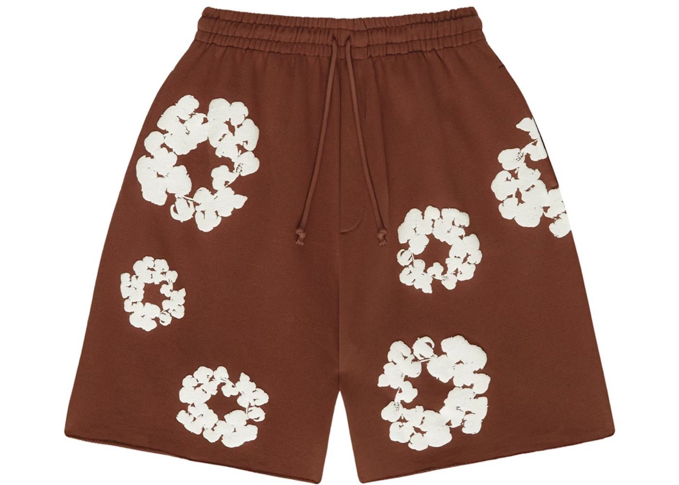 Denim Tears The Cotton Wreath Shorts Brown - Shorts - Denim Tears