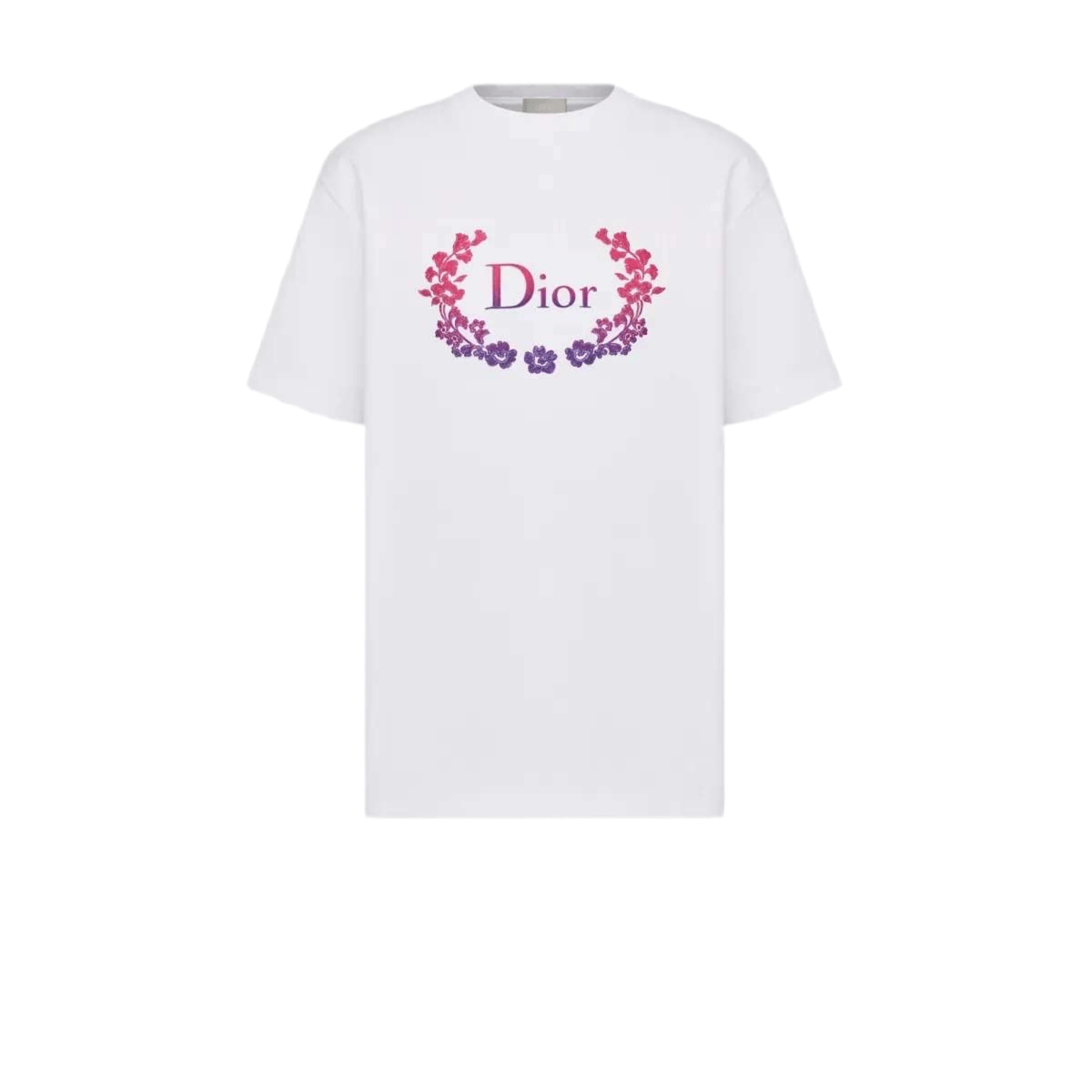 Dior Flower Logo Gradient T-Shirt - T-shirt - Dior