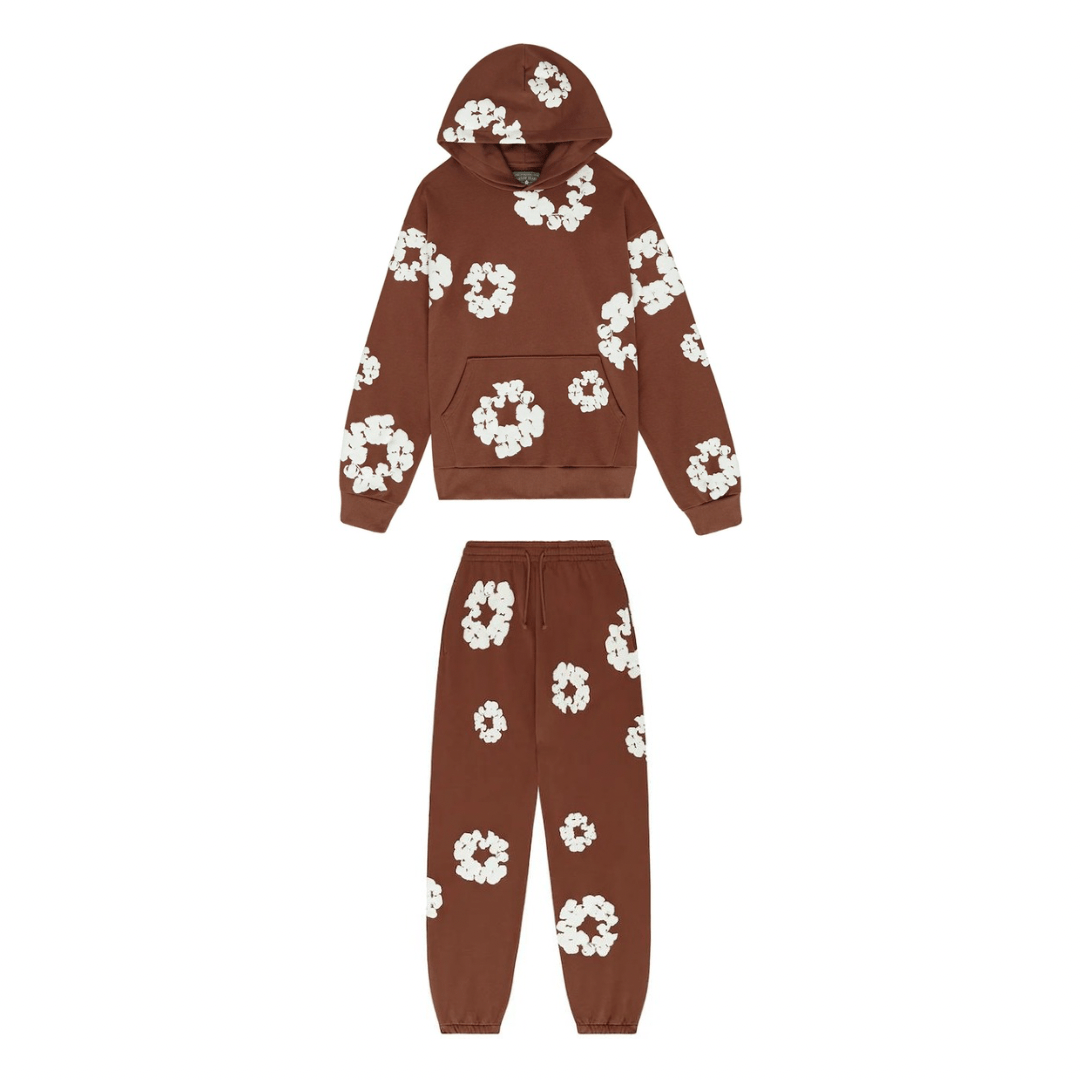 Denim Tears The Cotton Wreath Tracksuit Brown - Denim Tears
