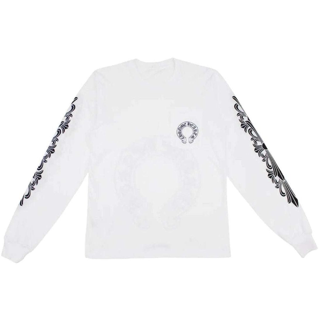 Chrome Hearts Horseshoe Logo Pocket T-Shirt 'White' - Longsleeves - Chrome Hearts
