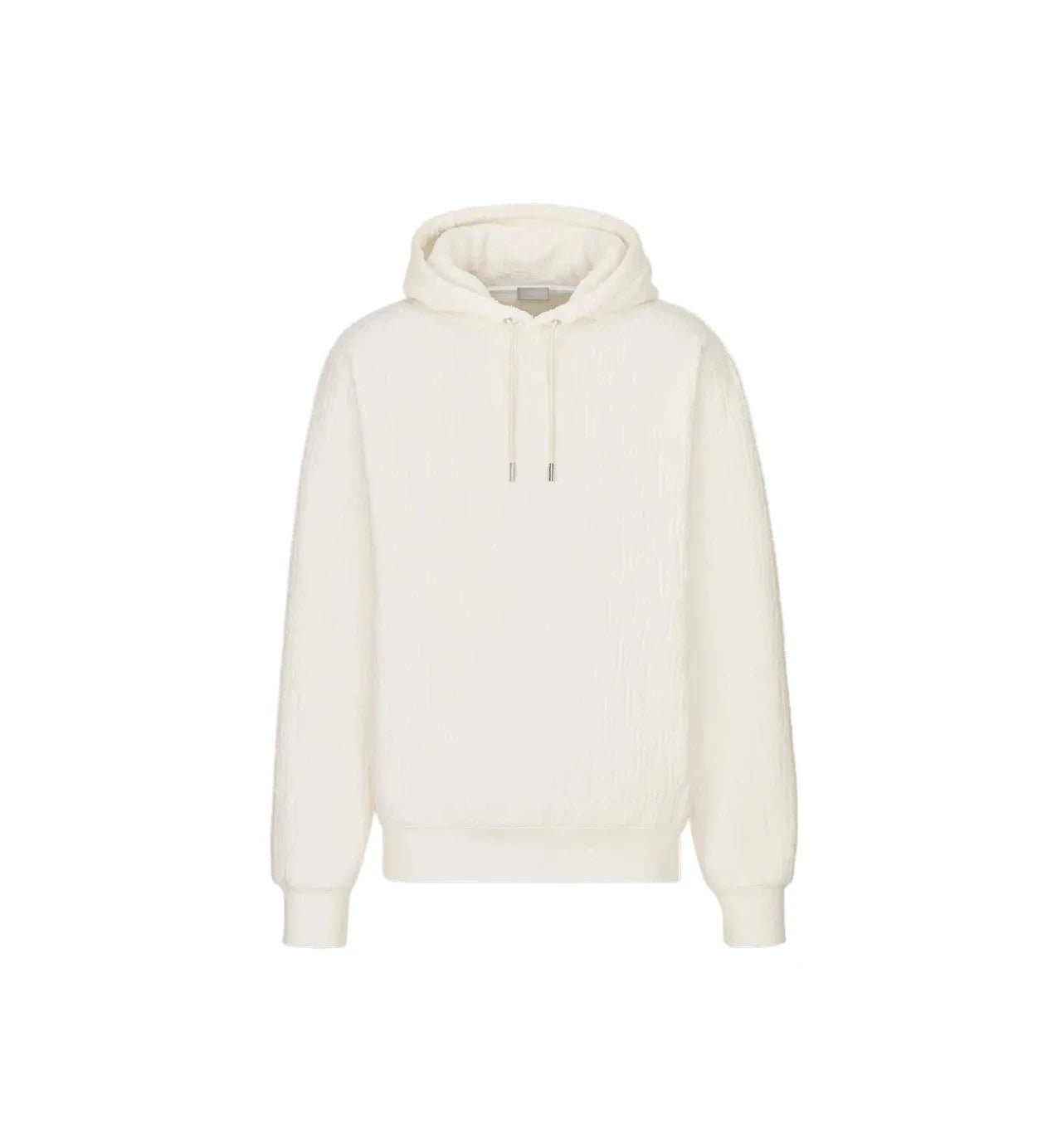 Dior Oblique Relaxed-Fit Hooded Sweatshirt Off-White Cotton Fleece