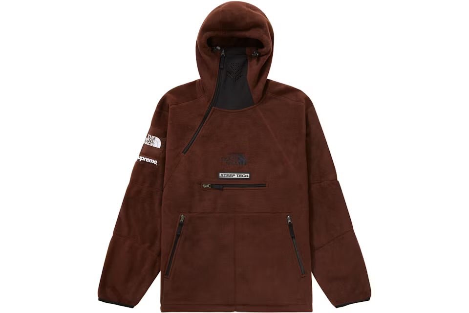 Supreme The North Face Steep Tech Fleece Pullover Brown - The North Face