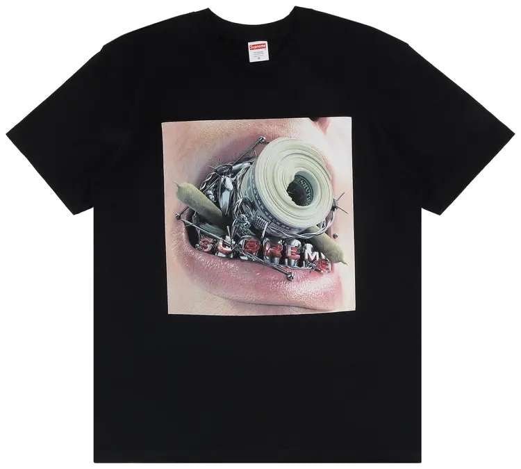 Supreme Braces Tee 'Black' - T-shirt - Supreme