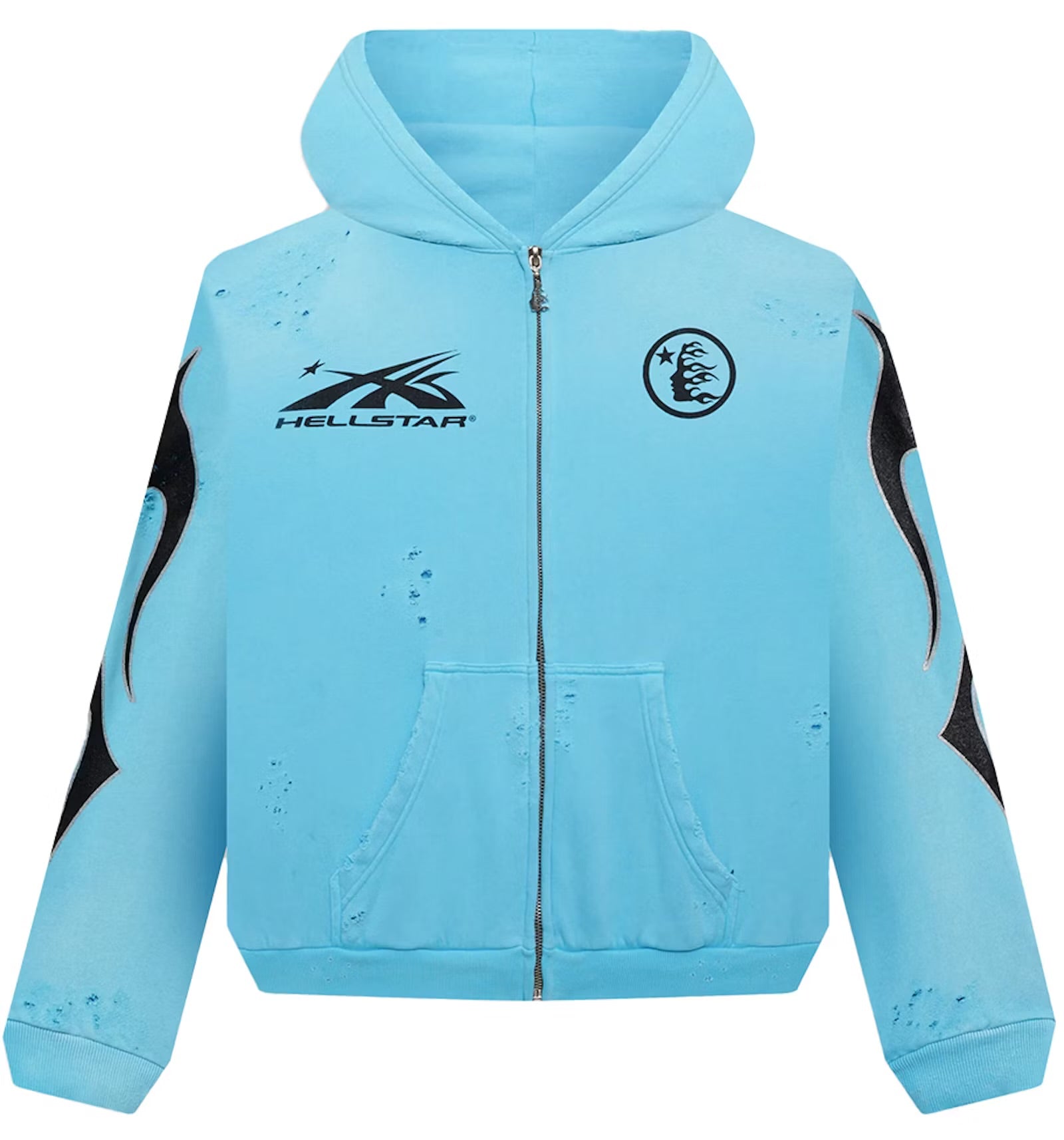 Hellstar Studios Zip Hoodie Blue - Hoodie - Hellstar