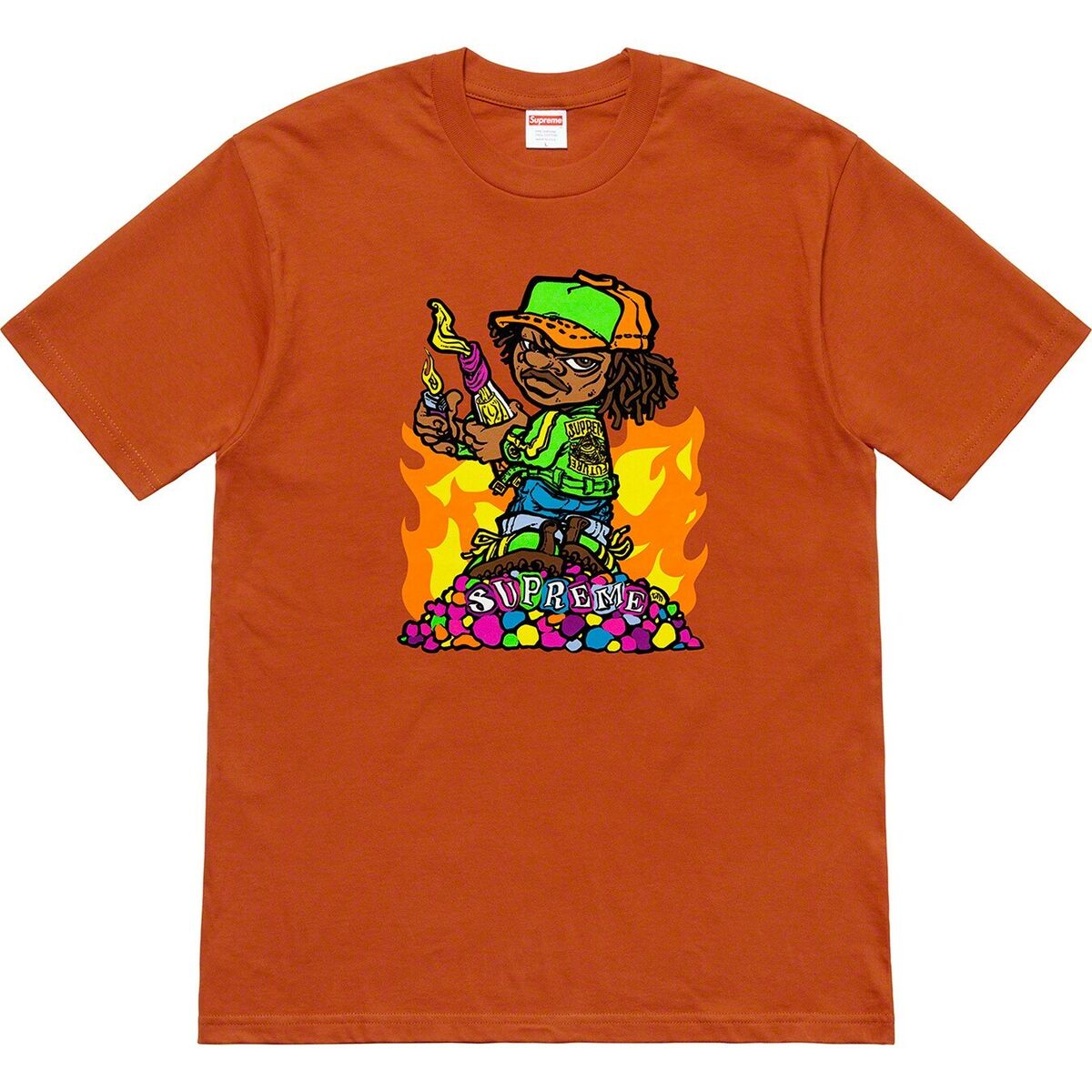 Supreme Molotov Kid Tee 'Rust'