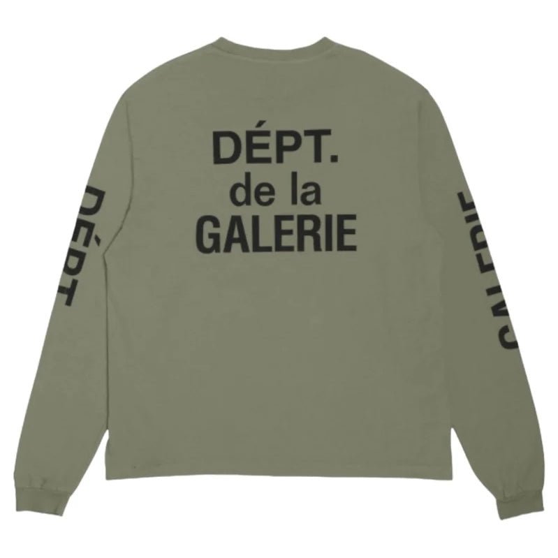Gallery Dept. French Souvenir L/S T-shirt Olive Green - Longsleeves - Gallery Dept.