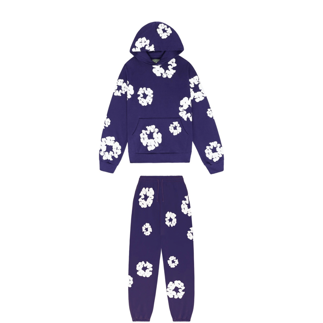 Denim Tears The Cotton Wreath Tracksuit Purple - Outfit Set - Denim Tears
