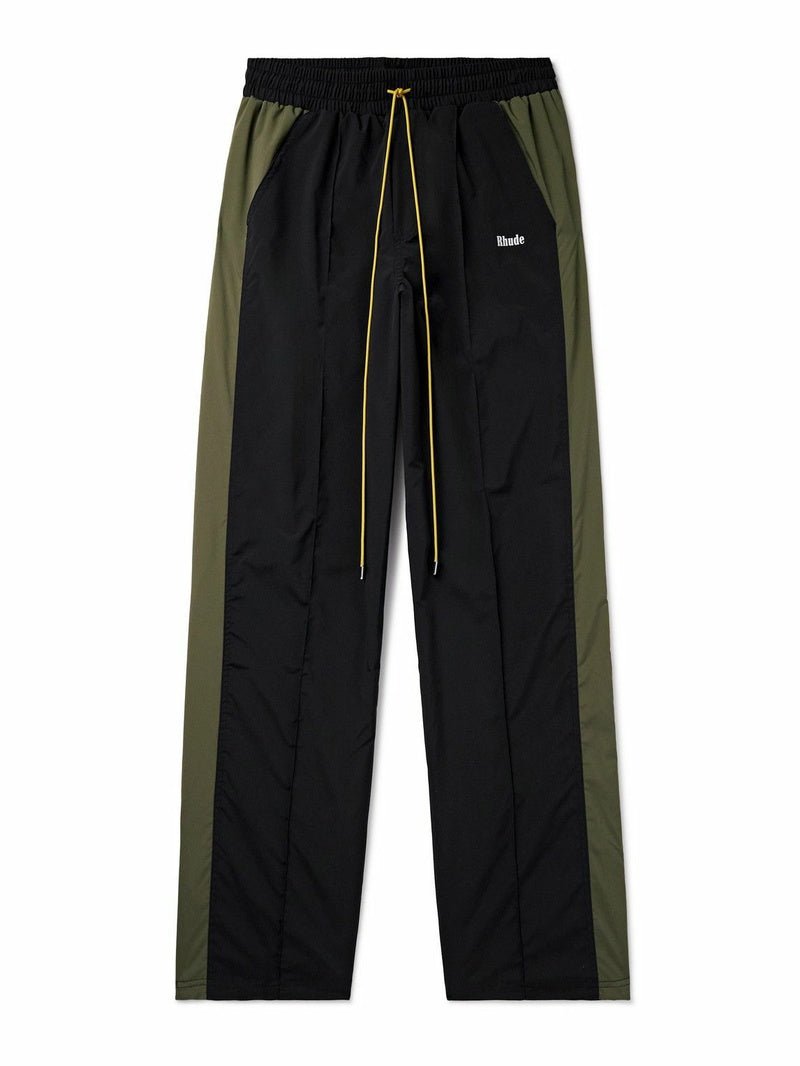 RHUDE Black & Green Aerial Track Pants