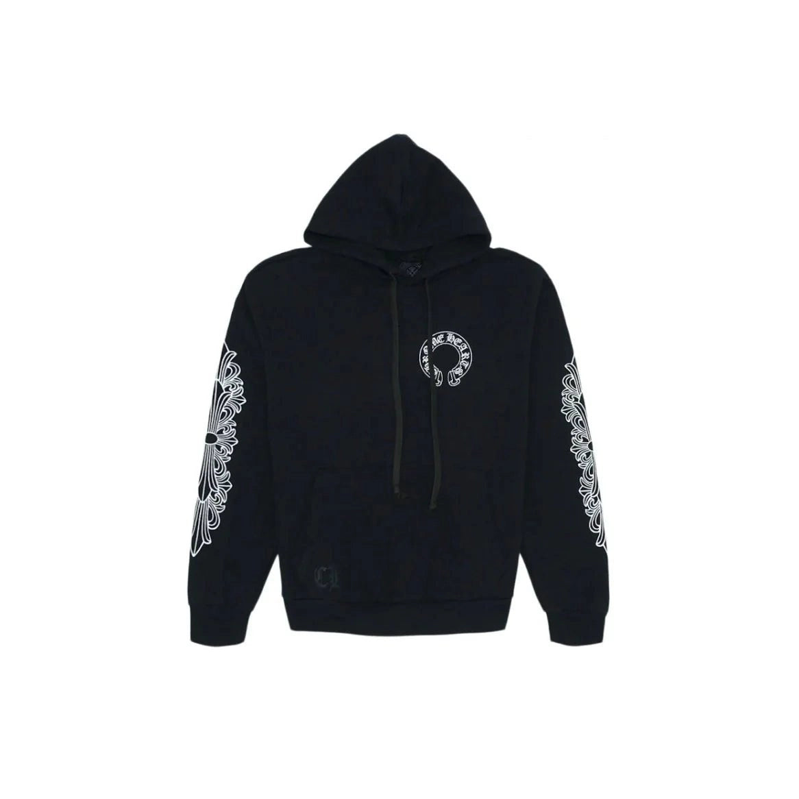Chrome Hearts Horse Shoe Floral Hoodie Black - Hoodie - Chrome Hearts