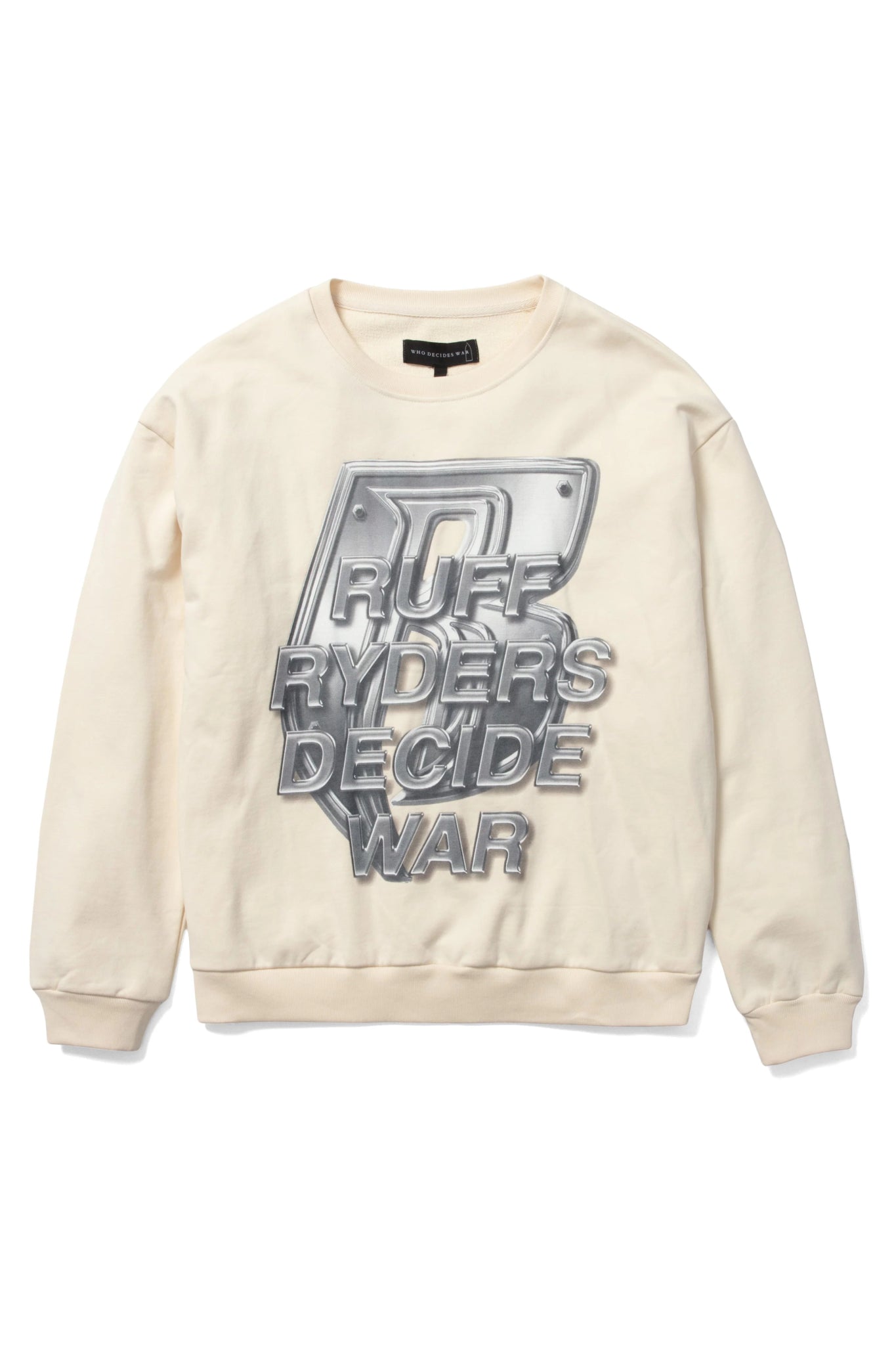 Who Decides War Ruff Ryders Crewneck 'Ivory' - Sweatshirt - Who Decides War