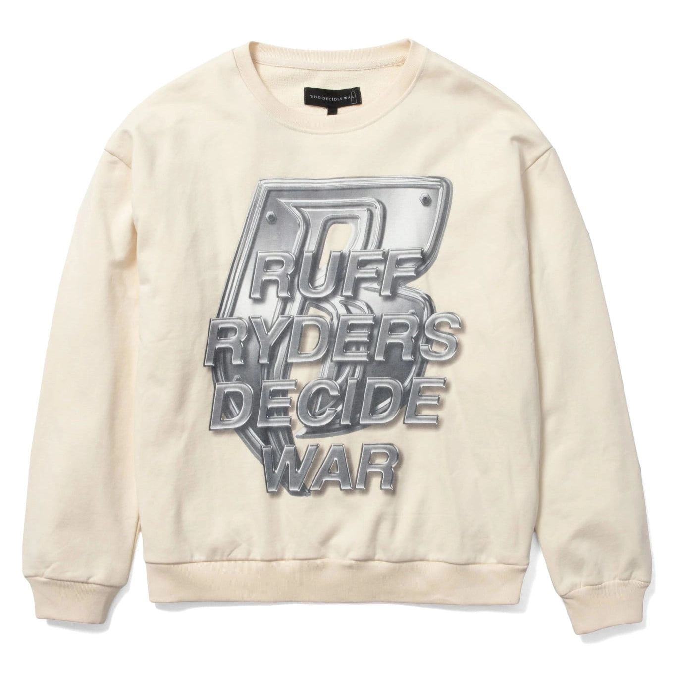 Who Decides War Ruff Ryders Crewneck 'Ivory' - Sweatshirt - Who Decides War