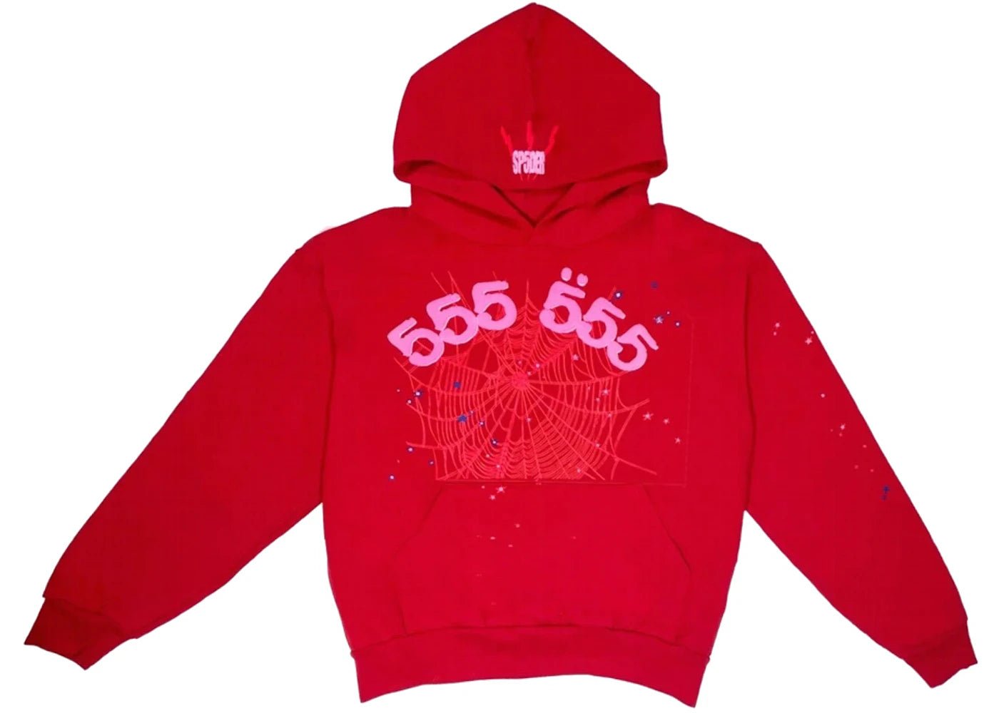 Sp5der Worldwide Red Angel Number 555 Hoodie Red - Hoodie - Sp5der