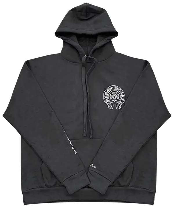 Chrome Hearts Plus Cross Allover Print Horseshoe Logo Hoodie 'Black'