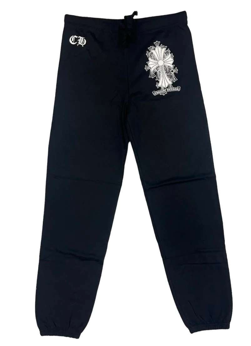 CHROME HEARTS CEMETERY SWEATPANTS BLACK - Sweatpants - Chrome Hearts