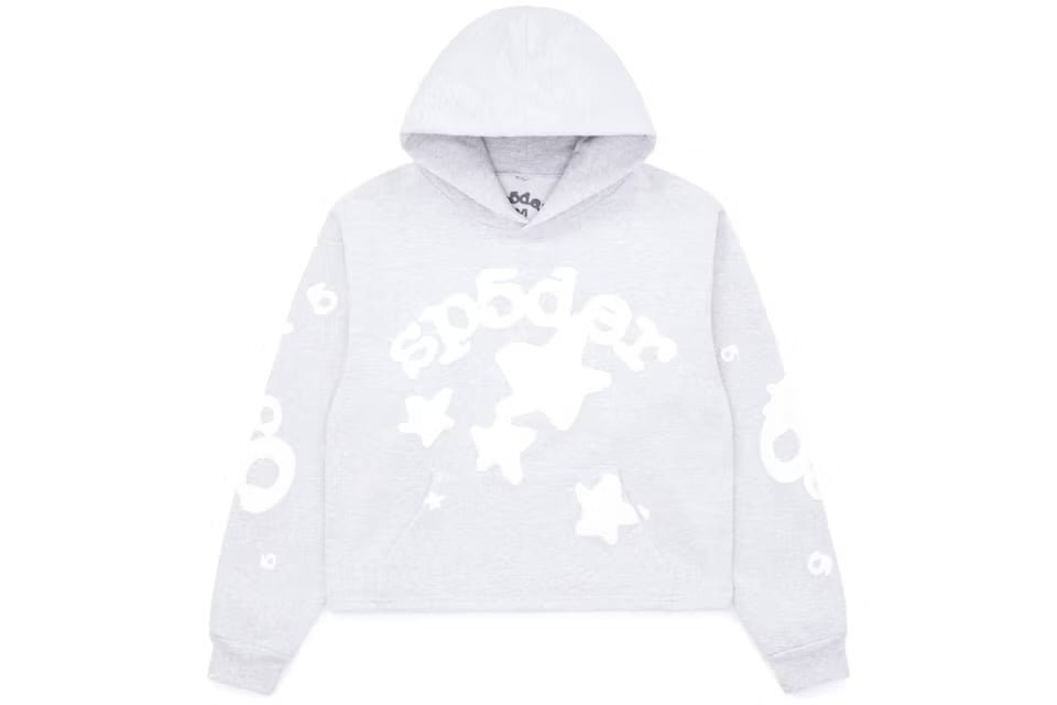 Sp5der Beluga Hoodie Heather Grey - Hoodie - Sp5der