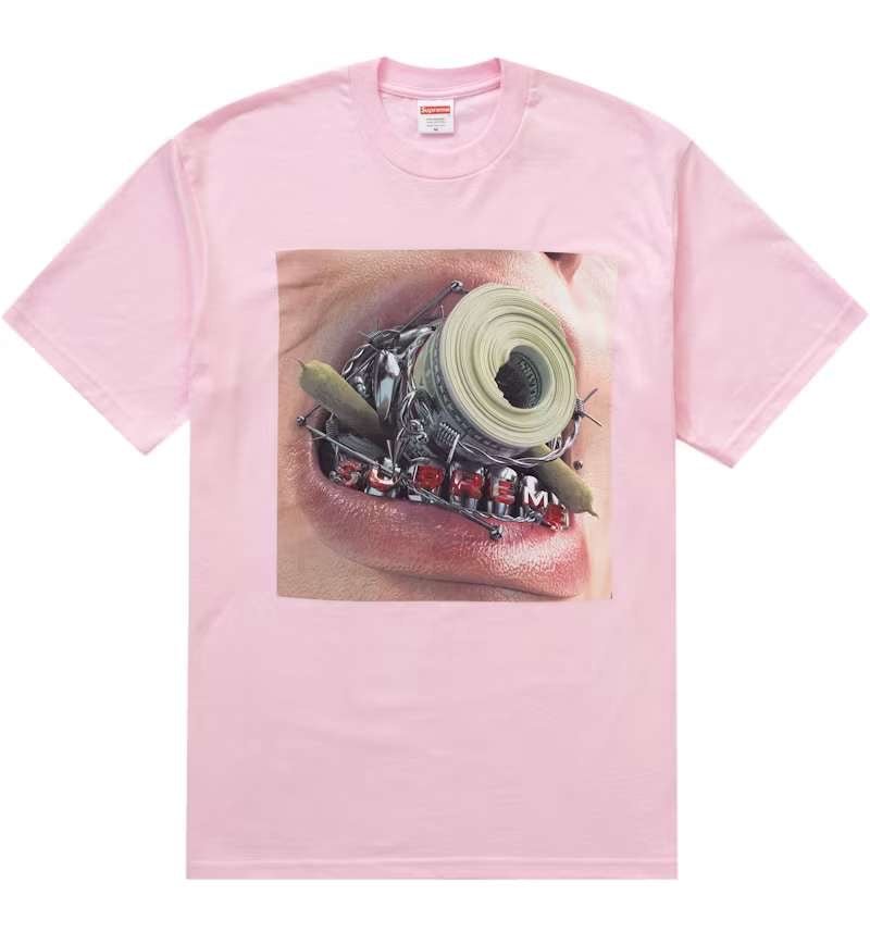 Supreme Braces Tee 'Light Pink' - T-shirt - Supreme
