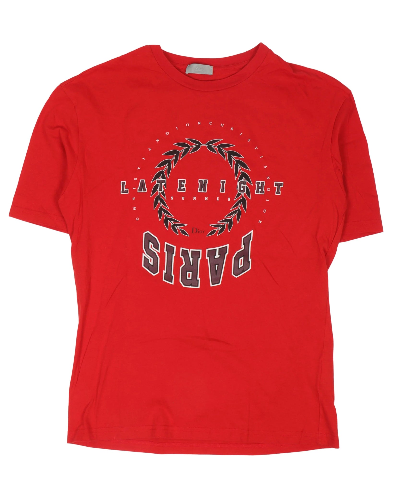 Christian Dior Late Night Paris Red Tee - T-shirt - Dior