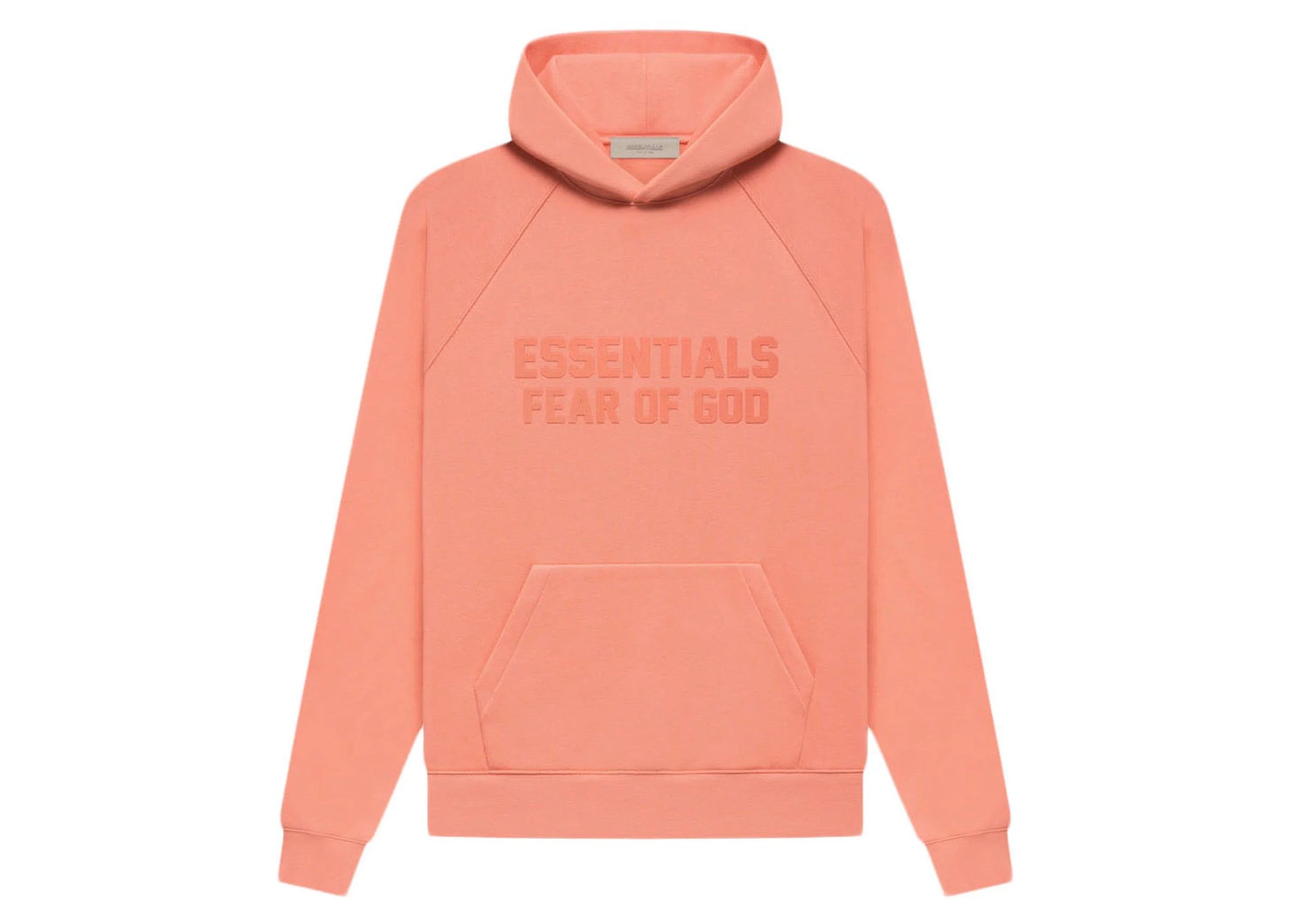 Fear of God Essentials Relaxed Hoodie Coral - Hoodie - Fear of God Essentials