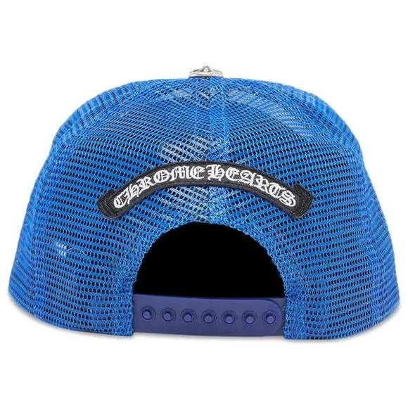 Chrome Hearts Crosse Trucker Hat 'Blue/White' - Hat - Chrome Hearts