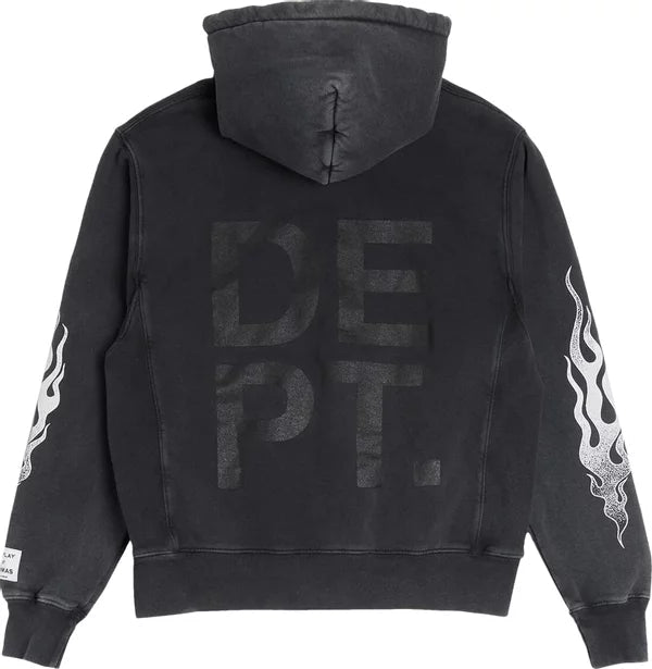 Gallery Dept. GD Flames Hoodie 'Black' - Hoodie - Gallery Dept.