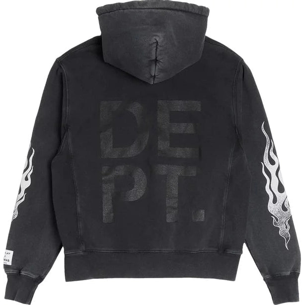 Gallery Dept. GD Flames Hoodie 'Black' - Hoodie - Gallery Dept.