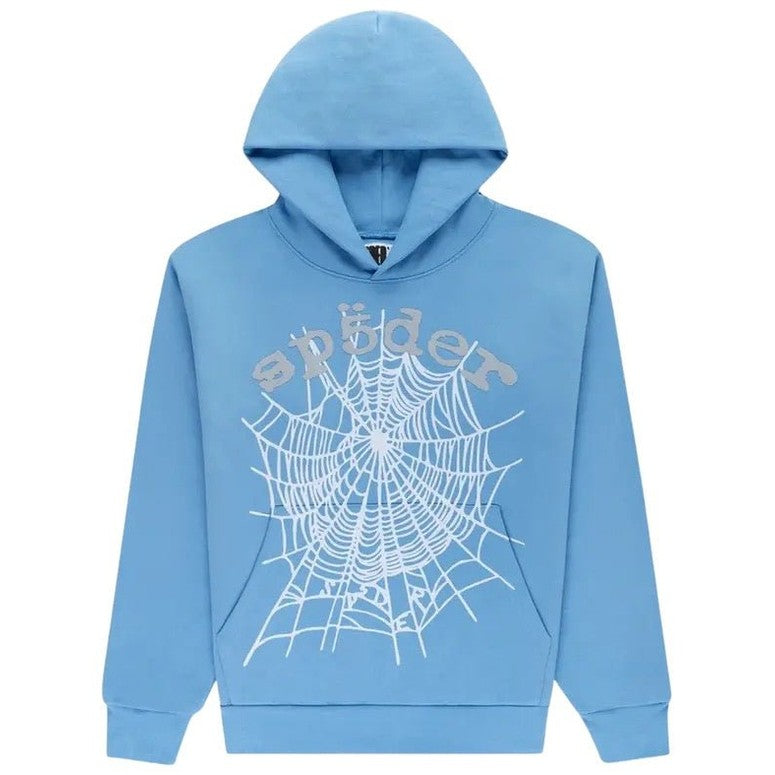 Sp5der OG Web V2 Hoodie Dusty Blue - Hoodie - Sp5der