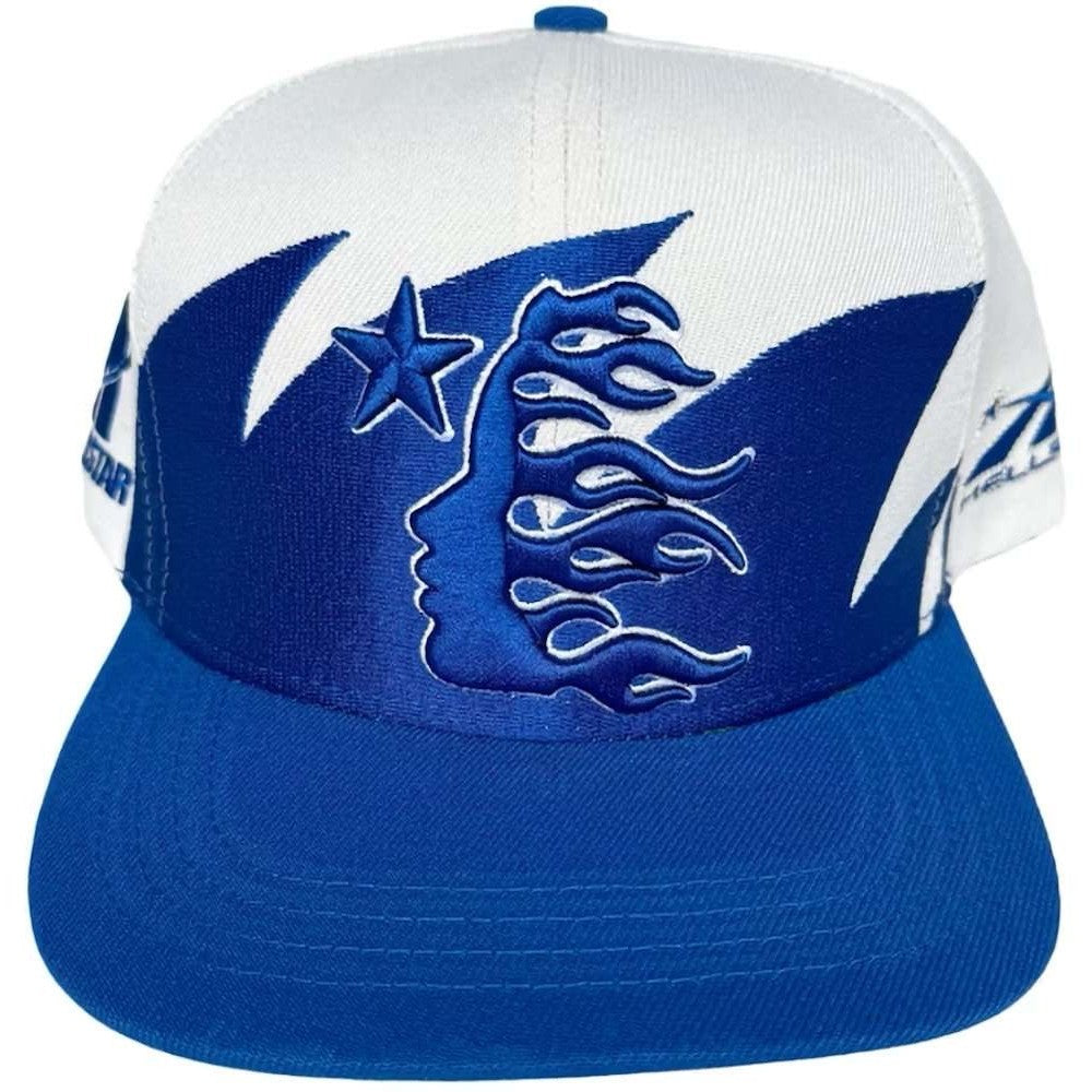 Hellstar Shark Teeth Snapback Off White/Royal Blue - Hat - Hellstar