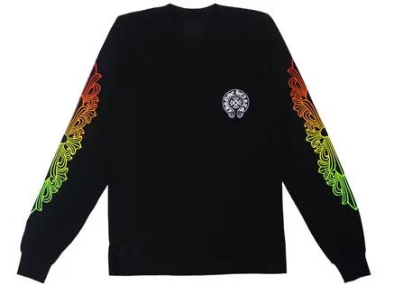 Chrome Hearts Floral Sleeve Gradient L/S T-shirt - Longsleeves - Chrome Hearts