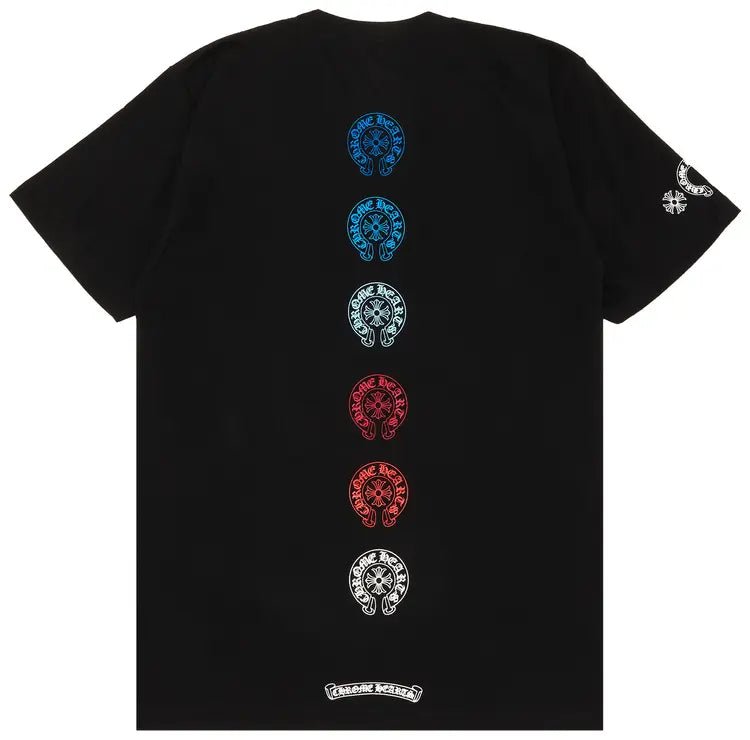 Chrome Hearts Multi Color Horse Shoe T-shirt Black - T-shirt - Chrome Hearts