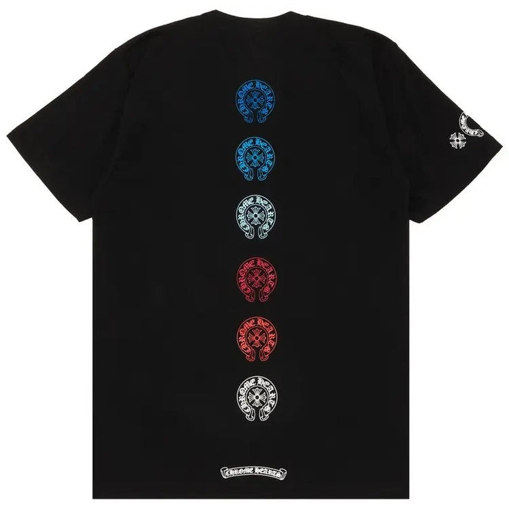 Chrome Hearts Multi Color Horse Shoe T-shirt Black - T-shirt - Chrome Hearts